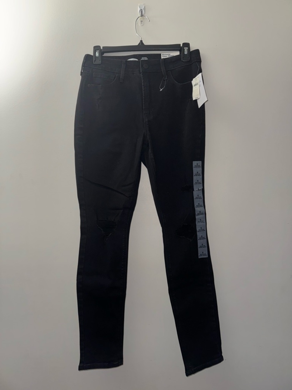 Old Navy Black Rockstar Super Skinny Jeans